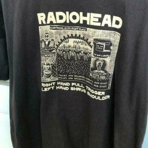 Radiohead T-Shirt, Kid A Graphic Art Band Tee Shirt, Vintage Design T-Shirt